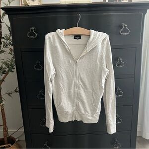 MONROW Supersoft Zip Up Hoodie - Ash